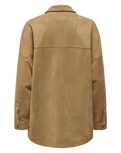 Only - ONLJanine - Stina Faux Suede Jakke - Toasted Coconut